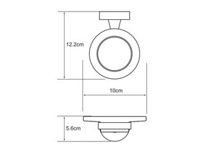 Мыльница стеклянная Wasserkraft Isen К-4029