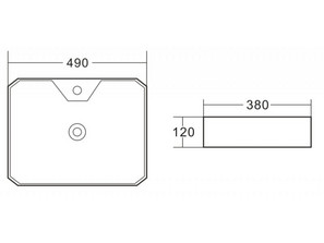 Раковина накладная BelBagno BB1387