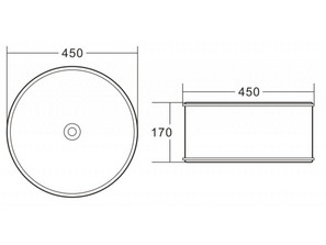 Раковина накладная BelBagno BB1383