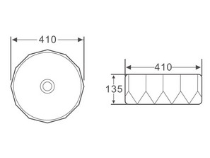 Раковина накладная BelBagno BB1409