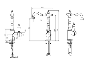 Смеситель для раковины  Boheme Medici Ripresa 302