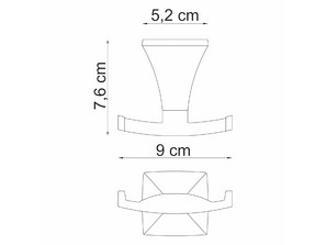 Крючок двойной Wasserkraft Wern  К-2523D