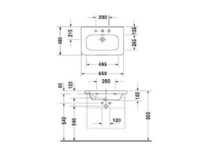Мебель для ванной Duravit Durastyle 58х40