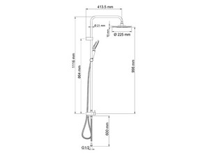 Душевая стойка Wasserkraft A039