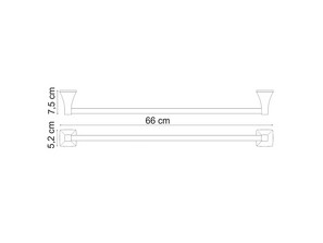 Штанга для полотенец Wasserkraft Wern К-2530