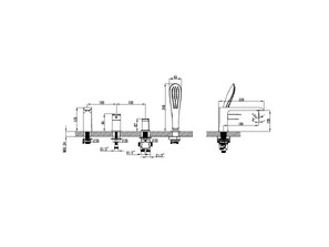 Смеситель на борт ванны IDDIS Calipso CALSB42i07