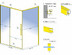 Душевой уголок REA SOLAR Gold 100*80 REA-K4901