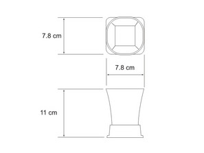 Стакан для зубных щеток Wasserkraft Amper K-5428