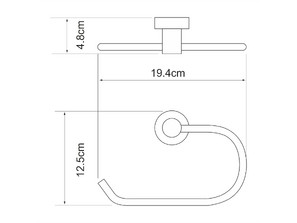 Держатель полотенец Wasserkraft Donau K-9460