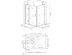 Душевой уголок BAS SATURN WTW+SP 120*90