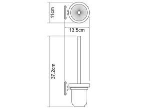 Щетка для унитаза Wasserkraft Rhein K-6227C