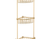 Полочка-решетка угловая 3-х ярусная 23 см 3SC Stilmar Satin Gold STI 309