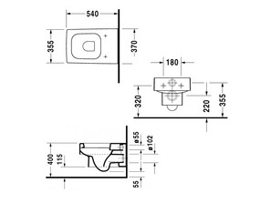 Унитаз подвесной DURAVIT Vero 2217090064