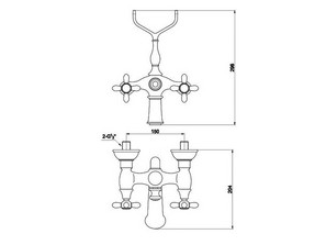 Смеситель для ванны Timo Ritz 0144Y-1