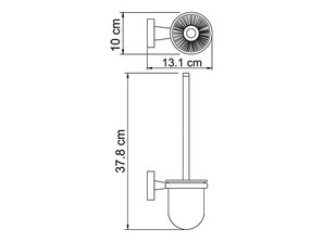 Щетка для унитаза подвесная Wasserkraft Lippe К-6527