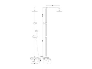 Душевая стойка Timo Polo SX-1100 WHITE