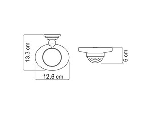 Мыльница стеклянная Wasserkraft Ammer К-7029