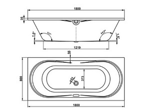 Ванна акриловая VAGNERPLAST  Briana 180