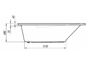 Ванна акриловая Kolpa-san Armida BASIS 180*80