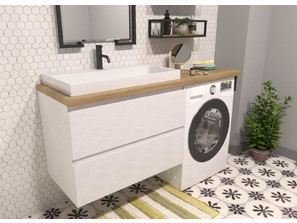Мебель для ванной Эстет Malibu Luxe подвесной 2 ящика 