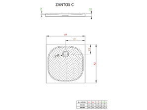 Душевой поддон Radaway Zantos C 80*80