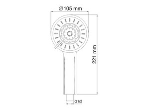 Душевая лейка Wasserkraft A033