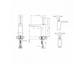 Смеситель для раковины BRAVAT SPRING 7F179113C