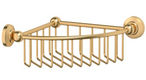 Полочка-решетка угловая 23 см 3SC Stilmar Satin Gold STI 308