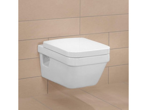 Унитаз подвесной Villeroy&Boch Architectura 5685HR01 alpin безободковый с крышкой