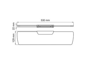 Полка стеклянная Wasserkraft Glan K-5124