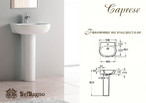 Раковина с пьедесталом BelBagno Caprese