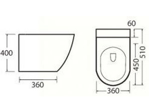 Унитаз приставной BelBagno Fasto