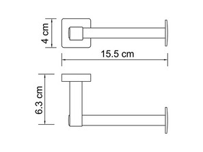 Держатель туалетной бумаги Wasserkraft Lippe К-6596