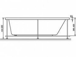 Ванна акриловая RELISAN Lada  120x70
