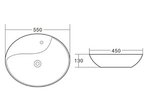 Раковина накладная BelBagno BB1370