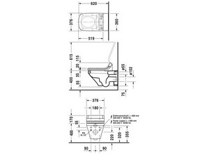 Унитаз подвесной DURAVIT Durastyle 2537590000