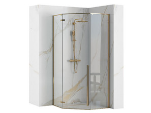 Душевой уголок REA DIAMOND 90*90 GOLD REA-K4904