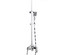 Душевая стойка  ABBER Wasserfall AF8616 с изливом, хром