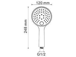 Душевая лейка Wasserkraft A060
