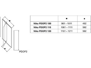 Душевая дверь RAVAK Pivot PDOP2 100
