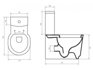 Унитаз моноблок BelBagno Sabrina