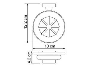 Мыльница стеклянная Wasserkraft Lippe К-6529