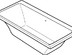 Ванна акриловая  Keramag Design myDay 170х75 F650570000
