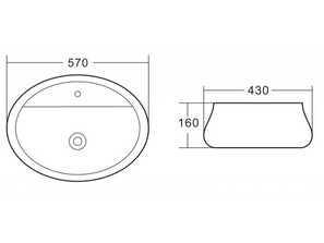 Раковина накладная BelBagno BB1399