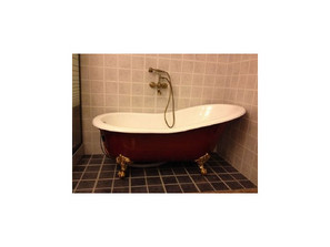 Ванна чугунная  Magliezza  Gracia Red 170x76 ножки золото