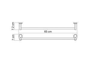 Штанга для полотенец Wasserkraft Main K-9230