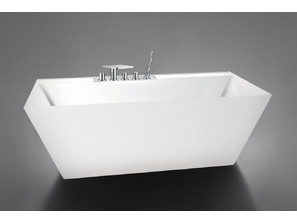 Свободностоящая акриловая ванна BelBagno BB19-BIA/NERO-BIA г/м