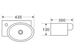 Раковина накладная BelBagno BB1059