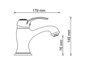 Смеситель для раковины Wasserkraft Isar 1303