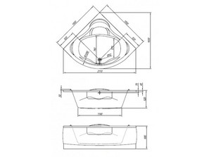 Ванна акриловая Kolpa-san Loco BASIS 150x150